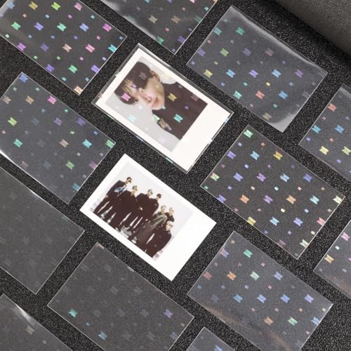 100Pcs Holographic Photocard Sleeves - 58mm x 89mm Clear Protectors
