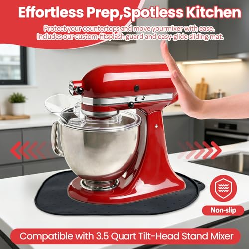 3.5 Quart Tilt-Head Stand Mixer Pouring Shield and Non-Slip Mat Set
