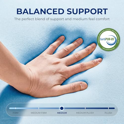 Twin 6 Inch Cooling Gel Memory Foam Mattress - Pressure Relief Bed in a Box