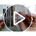 Waterproof Mezuzah Case Set - 15cm Semi-Round Plastic Holder with Shin - 5 Pack