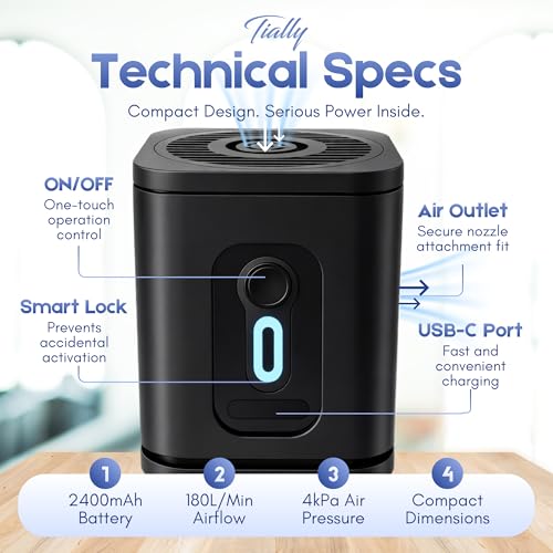 Portable Electric Air Pump for Fast Inflation of Inflatables