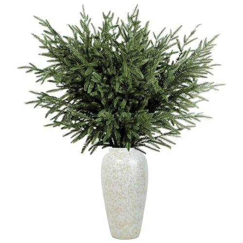 BIGFIS 6 Pack Artificial Norfolk Pine Branches 36-inch Faux Greenery for Christmas Decorations