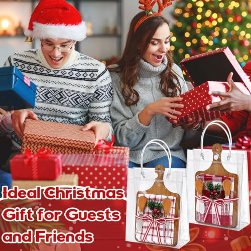 Dark Wooden Christmas Cheese & Charcuterie Board Set – 6-Piece Gift Set