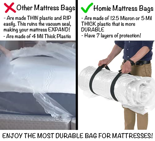Vacuum Seal Mattress Bag for Storage & Moving - Queen/Full Size