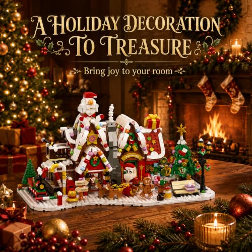 Rubypop Building Block Advent Calendar 2026 Christmas Gingerbread House Kit