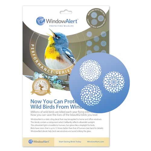 Anti-Collision Window Decals - UV-Reflective Bird Safety Stickers