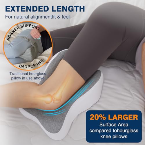 Knee Pillow for Side Sleepers | Sciatica & Back Pain Relief