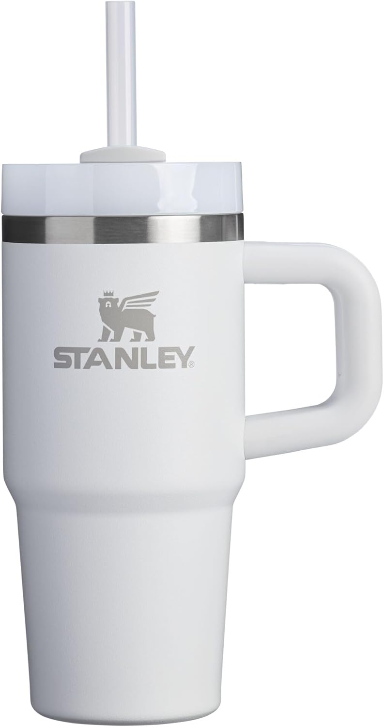 STANLEY Quencher H2.0 Tumbler - Insulated 14 oz Stainless Steel Cup with Handle & Straw | BPA-Free | Frost