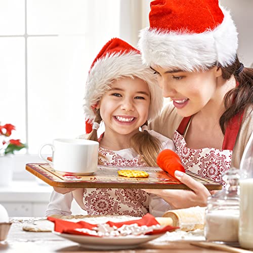 Christmas Santa Cookie Plate - Holiday Snacks & Reindeer Treats Tray