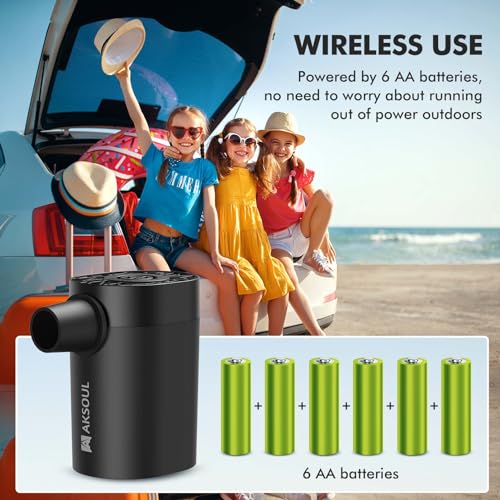Portable Electric Air Pump for Inflatables - Air Mattress & Pool Floats