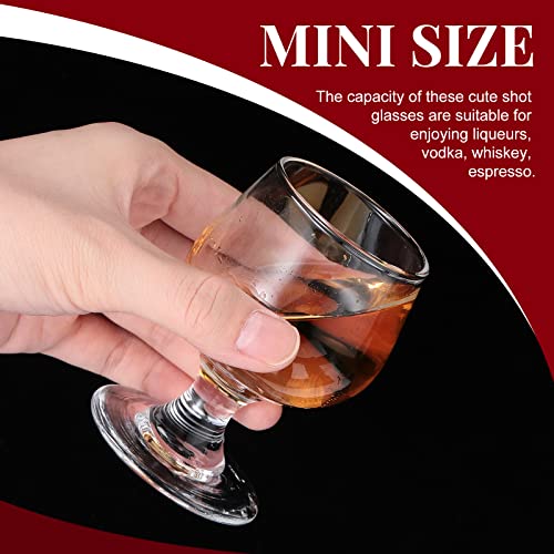 Meanplan 48 Pack Mini Snifter Glasses 1.7 oz Cognac & Brandy Tasting Cups
