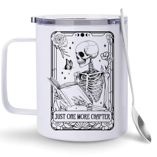 Book Skeleton Mug - Book Lover Gift for Halloween & Christmas - Variation of BookSkeleton