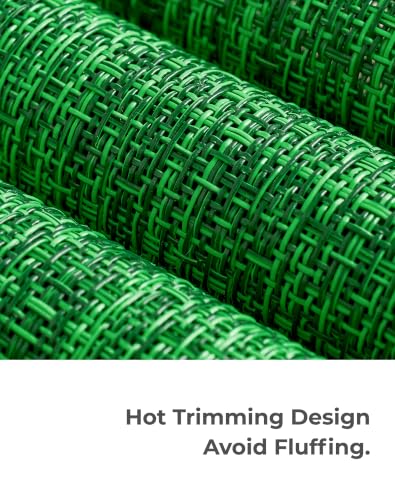 Leetaltree Woven Vinyl Placemats, Set of 12, Christmas Green (C1)