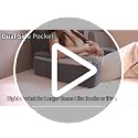 19'' Reading Pillow with Adjustable Arms & XL Side Pockets