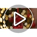 Hungdao 14pcs Vintage Red Glass Christmas Ornaments - Satin Ribbon Hangers
