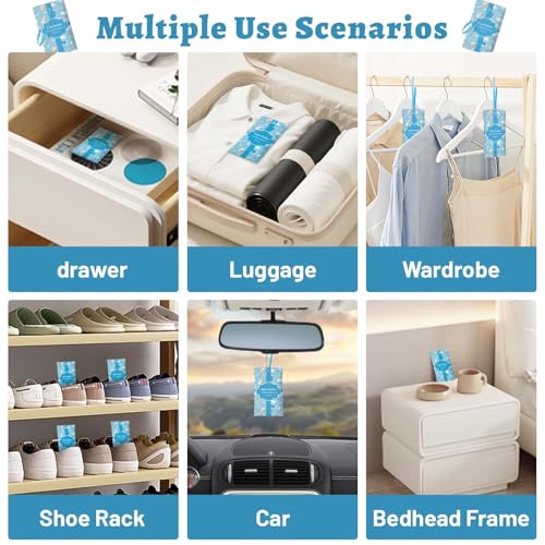 Baby Powder Scented Sachets for Drawers and Closets, 14 Pack