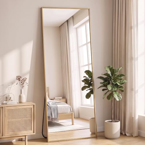 Full Length Floor Mirror with Stand – Shatter-Proof Leaning & Wall Mirror