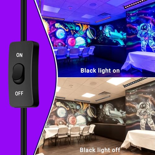 OPPSK 39 Inch 54W 18LED Blacklight Bar for Glow Party Supplies - 1 Pack