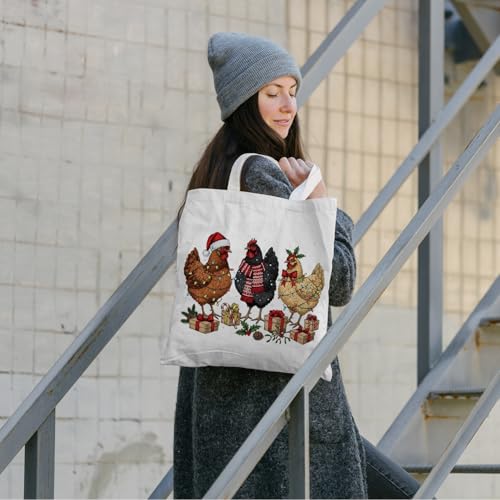 LZYRF Christmas Chicken Reusable Holiday Gift Bags Party Favors