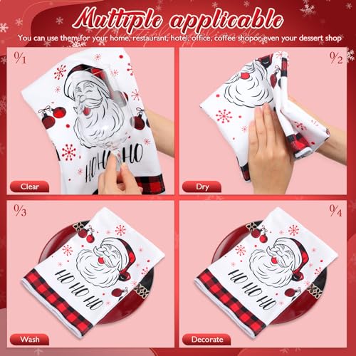 12 Pcs Christmas Kitchen Towels Set 16x24 Inch - Christmas Style (FuWeave)