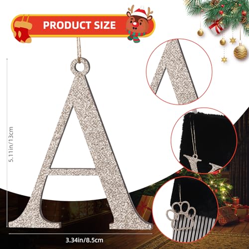 JKSVE 20 Inch Black Vertical Stripe Christmas Stocking with Gold Wooden Initial Monogram (Black Stripe)