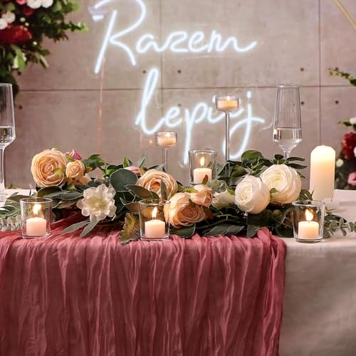 36-Pack Clear Glass Votive Candle Holders - Tea Light Holders for Weddings & Home Decor