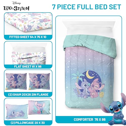 Full Bedding Comforter Set 7-Piece Kids Bed in a Bag Soft Microfiber