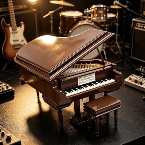 Music Box with Piano Bench & Black Case - Spirited Away Melody Gift