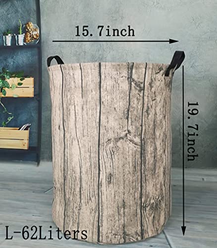 Collapsible Kids Laundry Hamper - Woodland Tree Stump Storage Basket