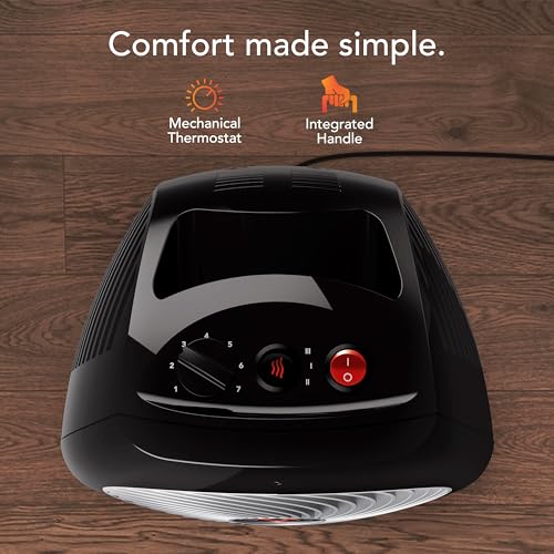Vornado MVH Whole Room Space Heater with Adjustable Thermostat and Tip-Over Protection