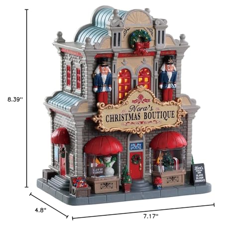 Lighted Porcelain Christmas Village Building - Nora's Christmas Boutique