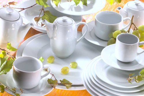 Pillivuyt Sancerre Breakfast Saucer - French Porcelain Coffee Cup Plate