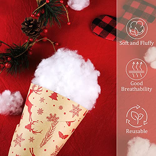 Ruisita 2-Pack Christmas Fake Snow Decor - 1000g Polyester Snow Blanket for Craft & Tree 2 x 500g