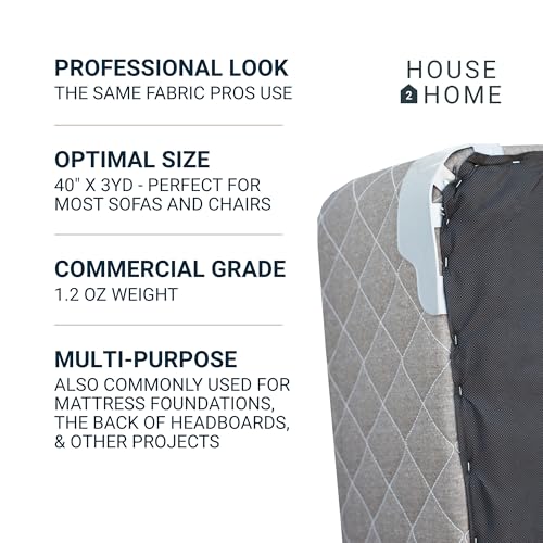 Upholstery Underlining Fabric Dust Cover, 40-inch Wide Non-Woven Cambric