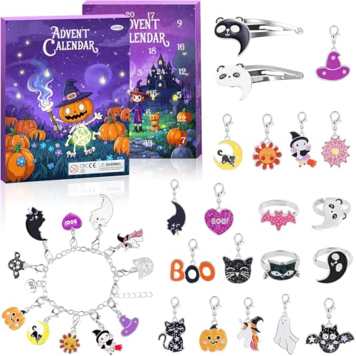 Halloween Advent Calendar 24 Days Spooky Castle DIY Jewelry & Charm Bracelet
