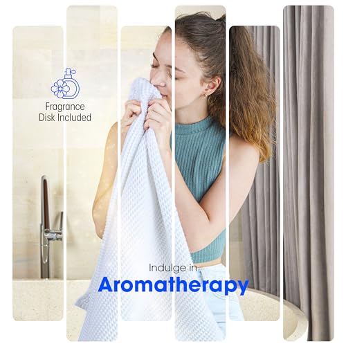 PURE CLEAN Gray Portable Towel Warmer Bucket with Fragrance Dispenser, Auto Shut-Off, Adjustable Timer, Spa-Style Heating