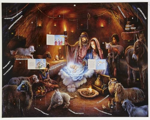 No Room at the Inn Advent Calendar 14x11 (Nativity Bible Text) Vermont Christmas Co. — Countdown to Christmas
