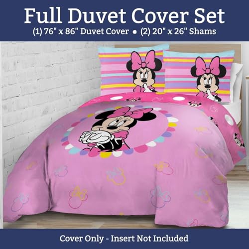 Full Size 3-Piece Duvet Cover Set, Soft Brushed Microfiber Bedding