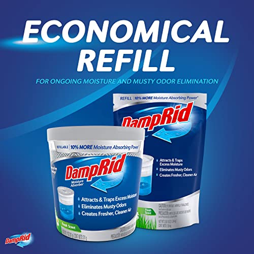 Moisture Absorber Refill Bags 44 oz 4-Pack Fresh Scent Humidity Control