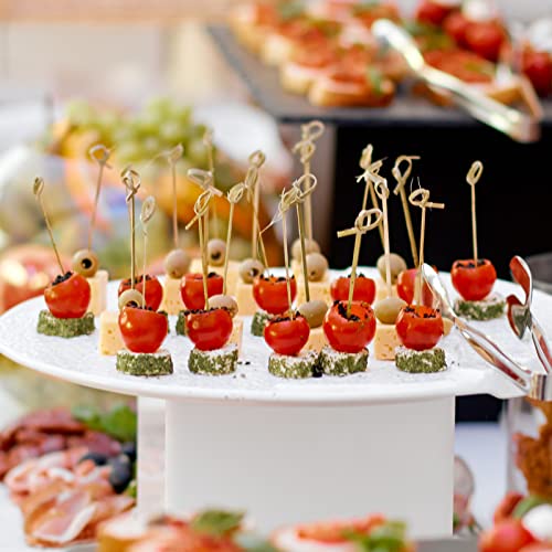 Nuogo 1000 Pcs Bamboo Cocktail Picks Looped Knot Skewers 4.13 Inch - Party & Barware