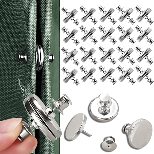 20 Pairs Magnetic Curtain Clips, Strong Alloy Closure Weights for Drapes