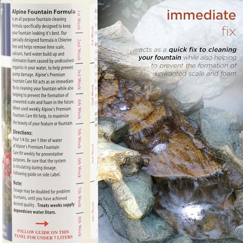 Water Fountain Cleaner & Scale Eliminator, 8 oz Indoor & Outdoor Liquid