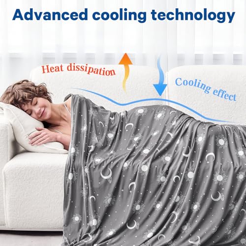 inhand Double-Sided Cooling Blanket Queen Size (90"x90") for Hot Sleepers