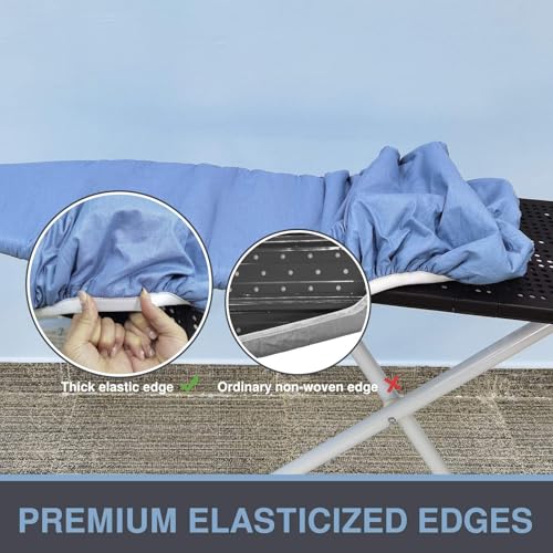VividPaw Thick Ironing Board Cover and Pad - Standard Size Blue