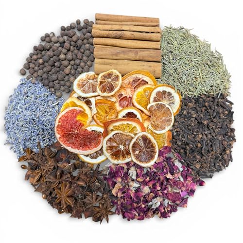 Simmering Potpourri Kit with Dried Citrus, Rose, Lavender & Spices