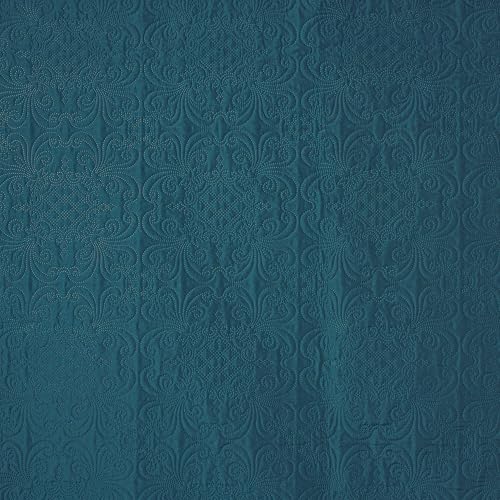 Chezmoi Collection Luca 3-Piece Oversized Queen Bedspread Set - Teal Quilt
