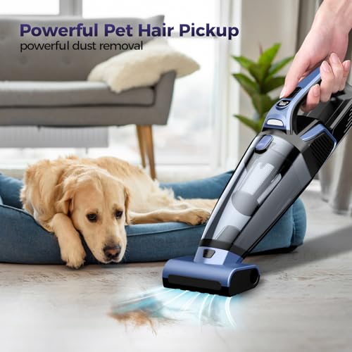 Cordless Handheld Vacuum for Pet Hair - 20000PA High Power Car Vacuum