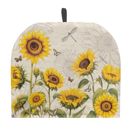 Insulated Tea Cozy for Teapot - Floral Butterfly Pattern Kettle Cover