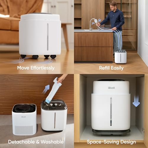 Whole House Evaporative Humidifier 23L 3000 Sq Ft Smart Control No White Dust