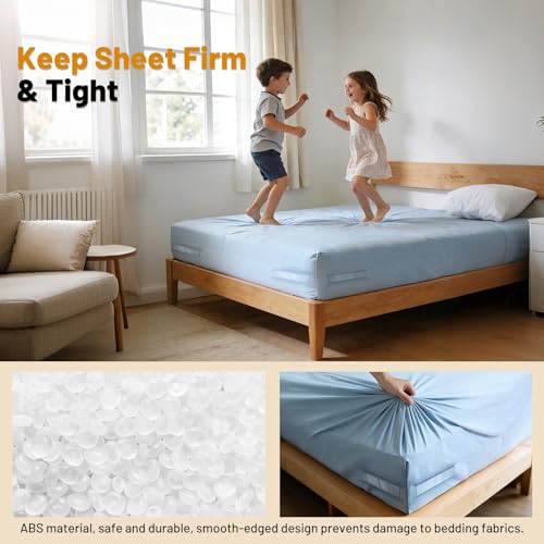 Adjustable Bed Sheet Holders with Anti-Slip Clips for Secure Fit